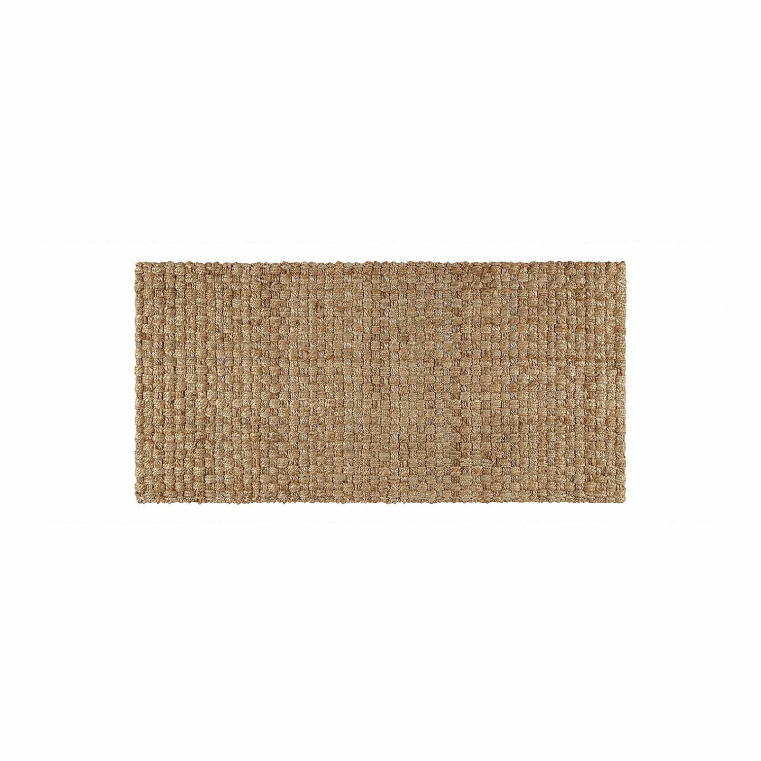 Passatoia Daoukro Tappeto rettangolare in juta naturale beige, resistente ed ecologico per arredamento interno