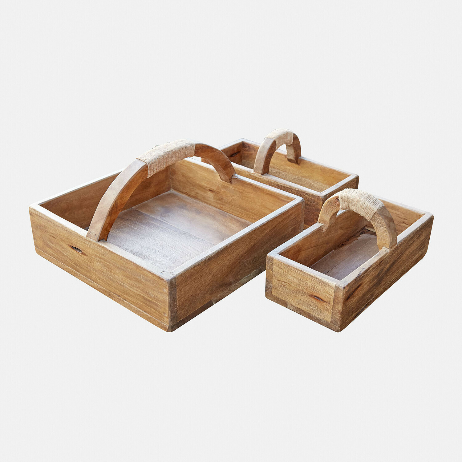 Set di 3 cassette di legno Nettleby