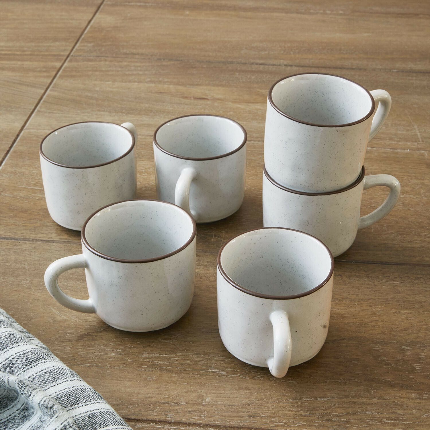 Set di 6 tazze con piattino Biarré