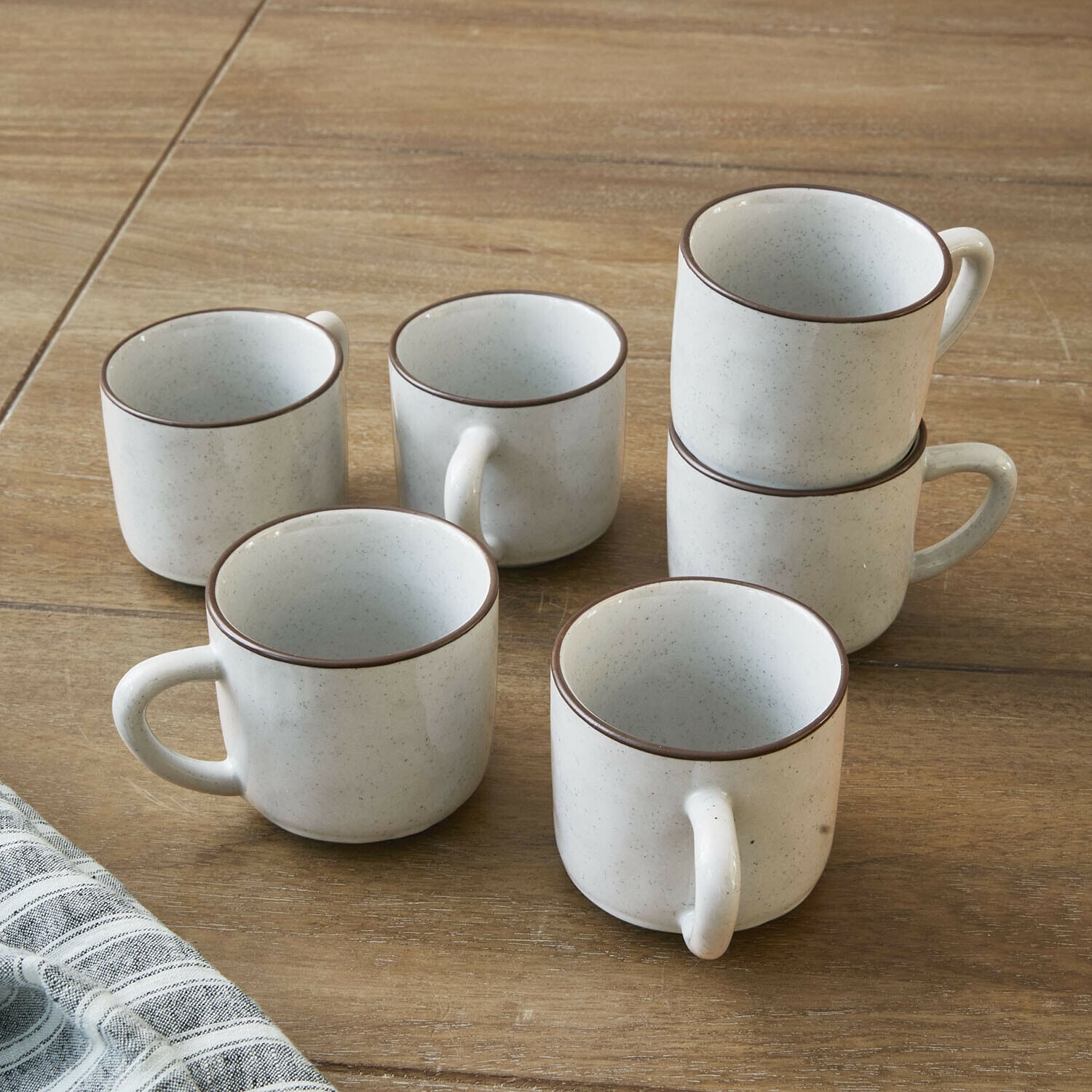 Set di 6 tazze con piattino Biarré