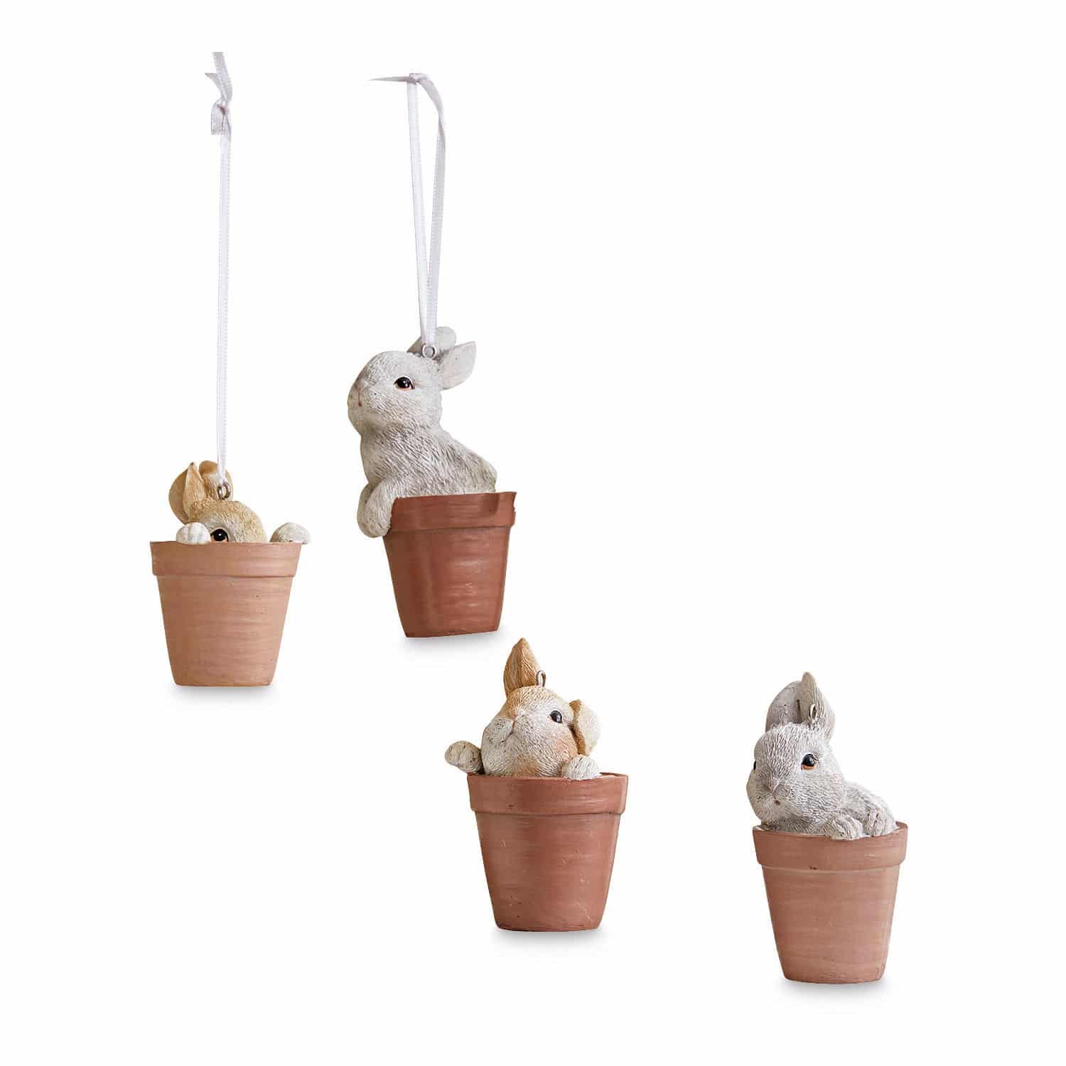 Set di 4 decorazioni da appendere Satine