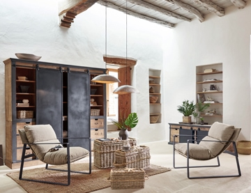 Soggiorno dal look naturale per il tuo relax