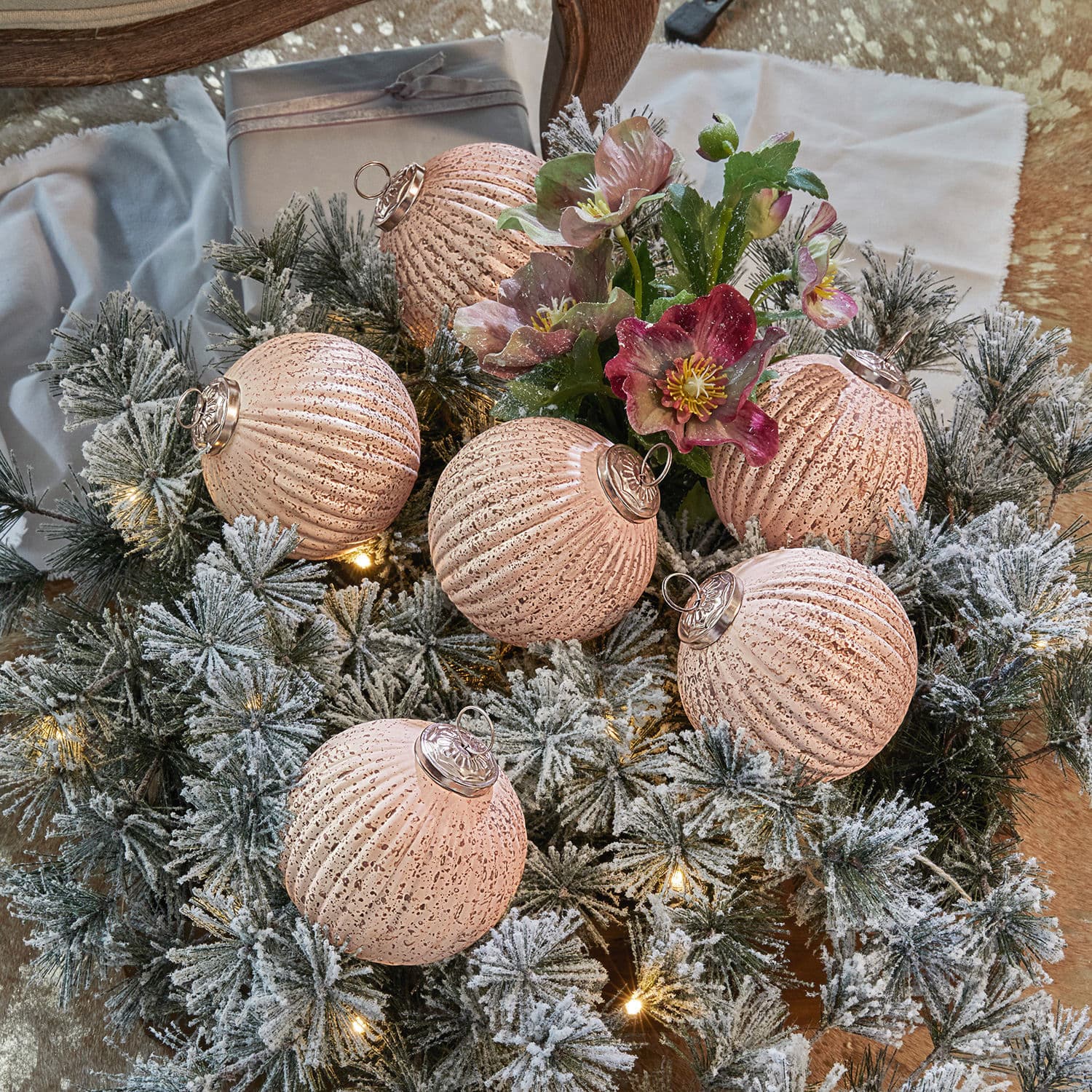 Set di 6 decorazioni natalizie Mane