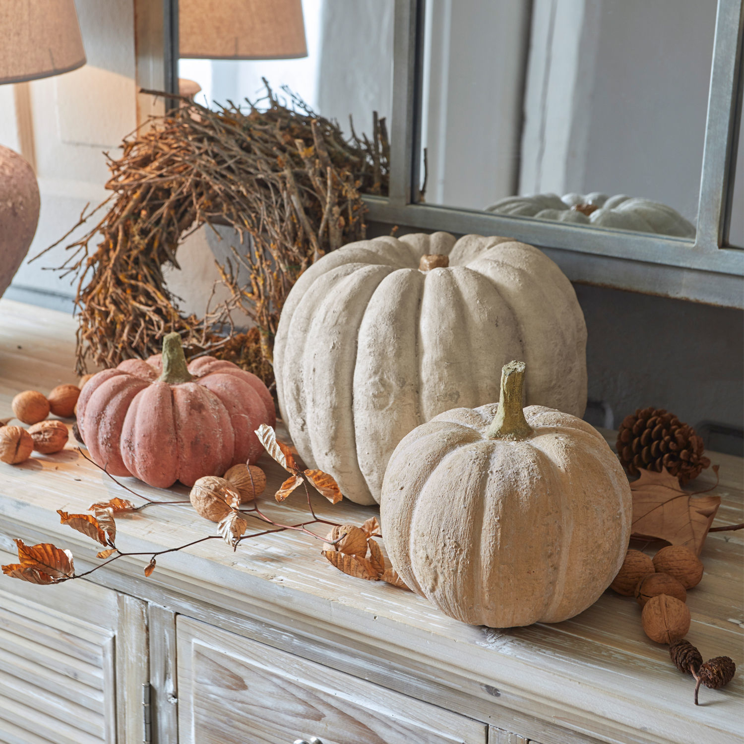 Set di 3 zucche decorative Pumpkin