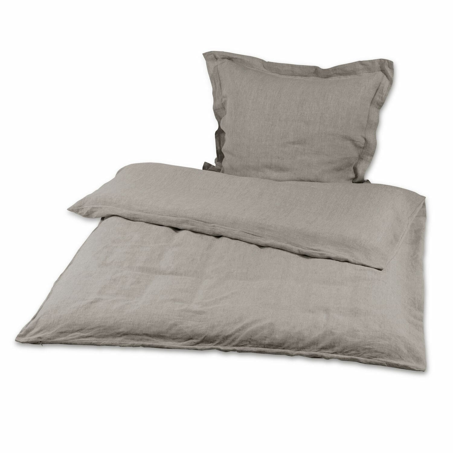 grigio Biancheria da letto Kilanema in lino grigio morbido, perfetta per una camera confortevole