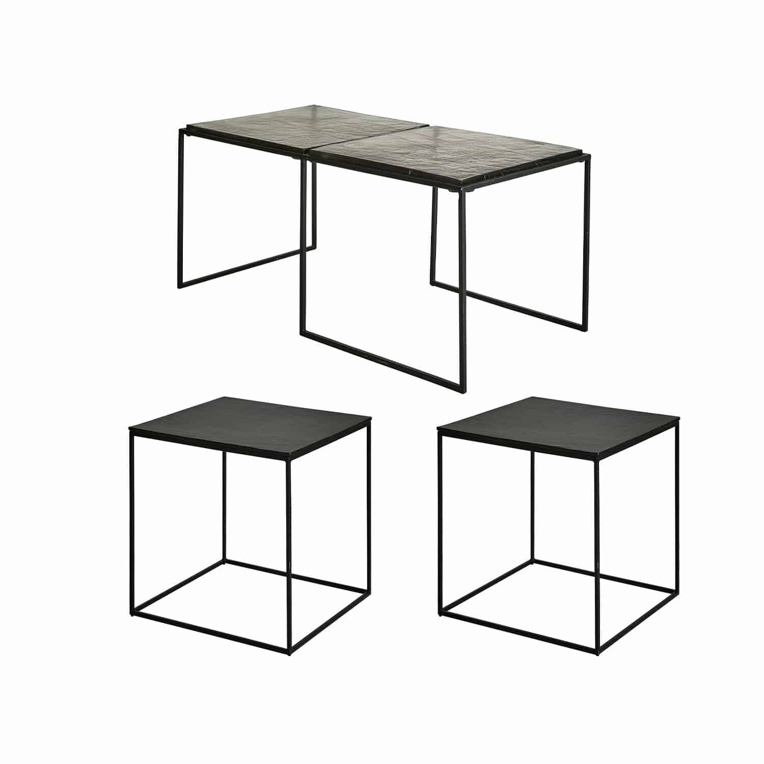 Set di 3 tavolini da salotto Moonvale