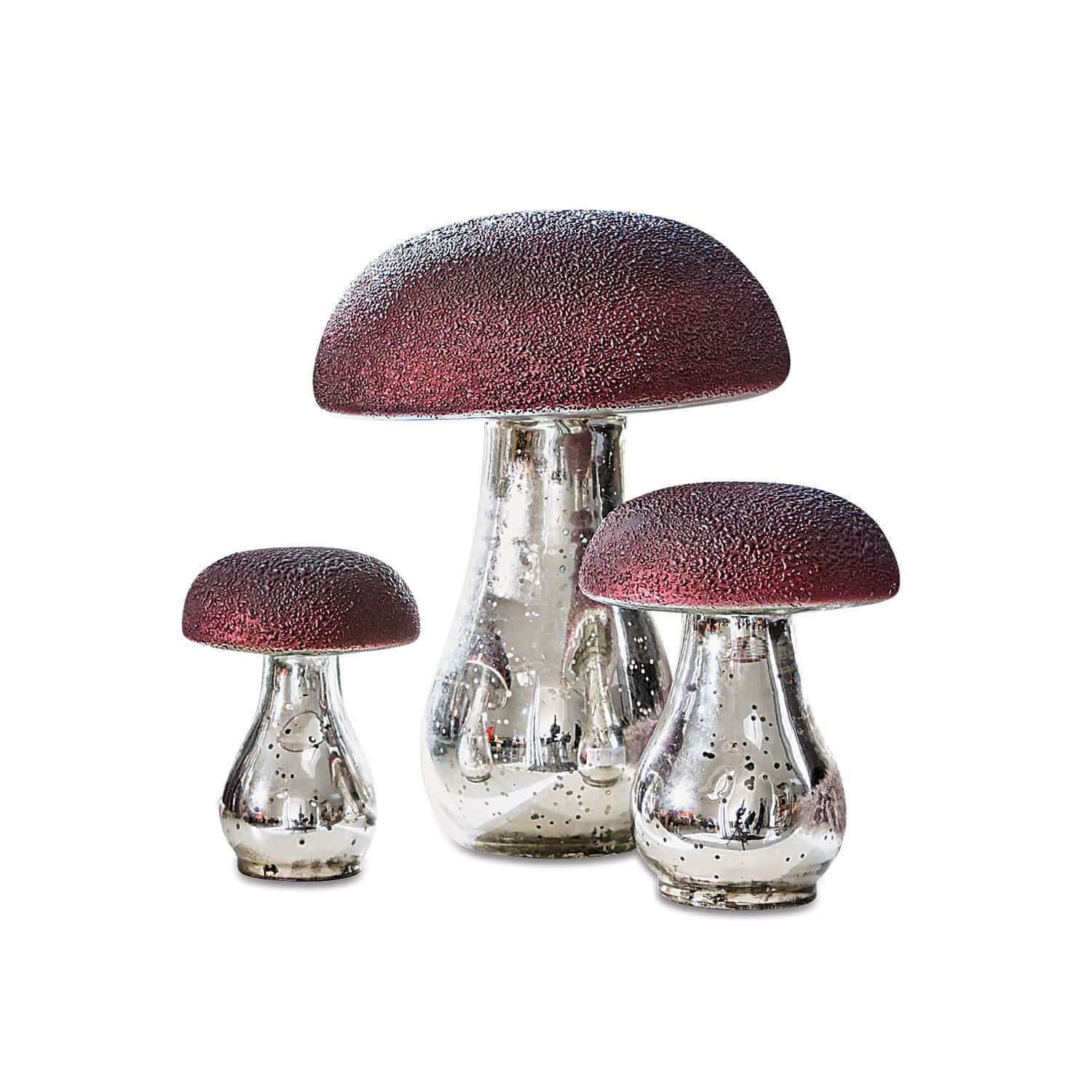 Set di 3 funghi decorativi Vejolles