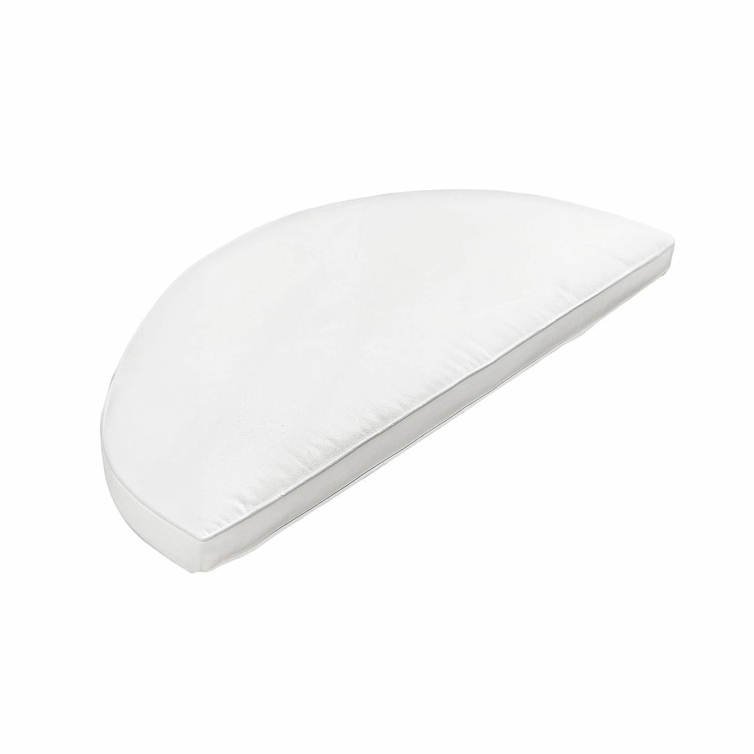 Cuscino da seduta Drivesto Cuscino bianco a mezzaluna in tessuto per decorazione d'interni e comfort seduta