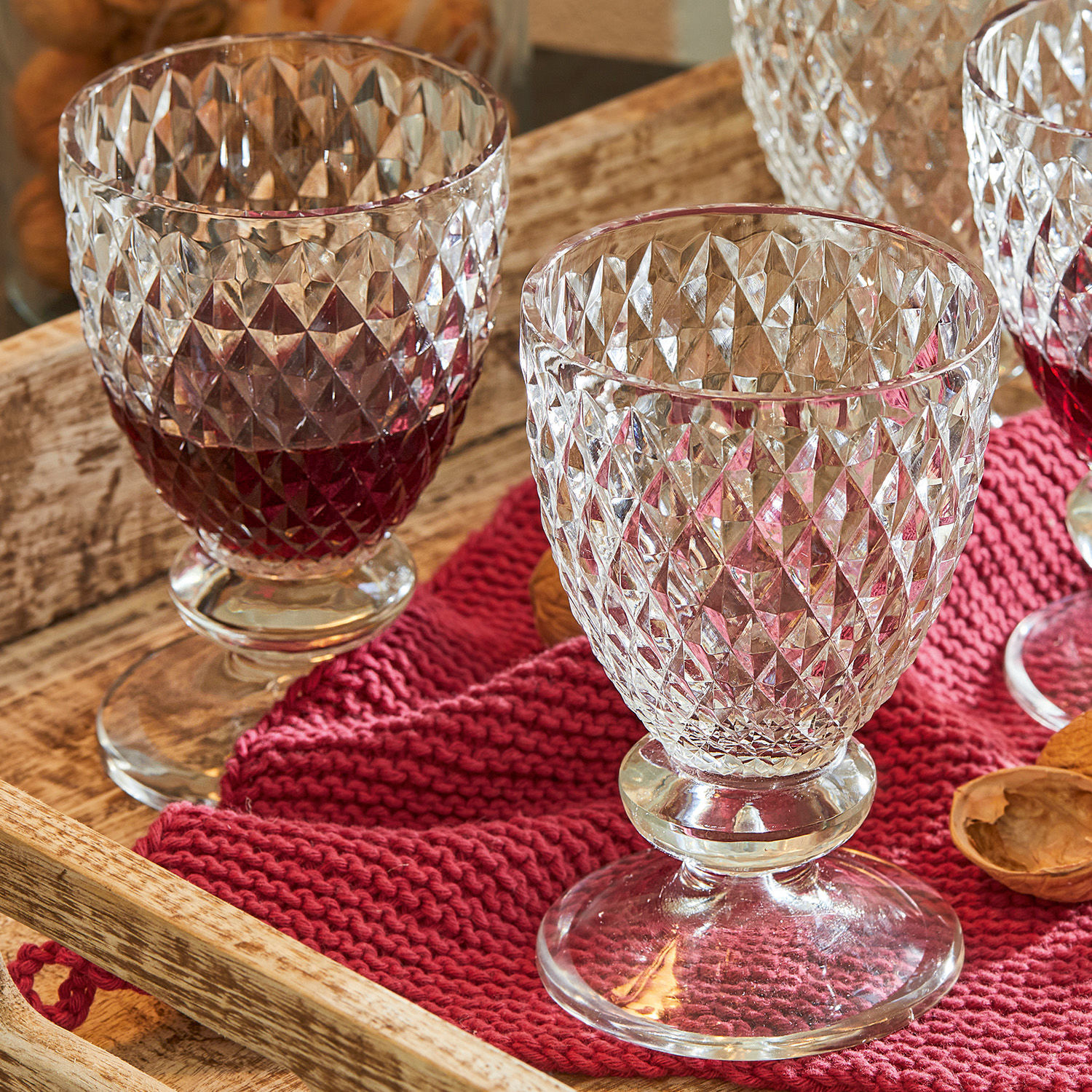 Set di 4 bicchieri da vino Nantes