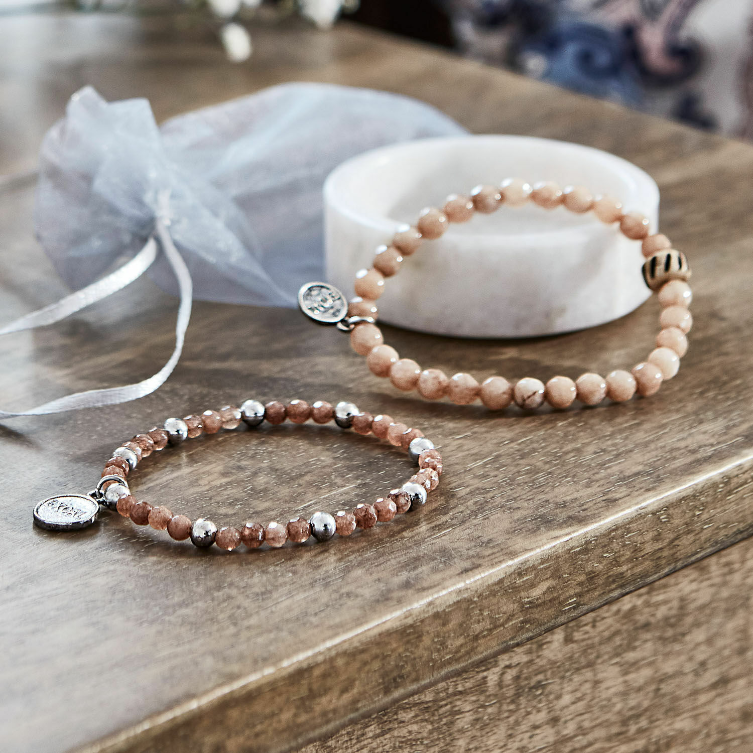 Coppia di braccialetti Oursin