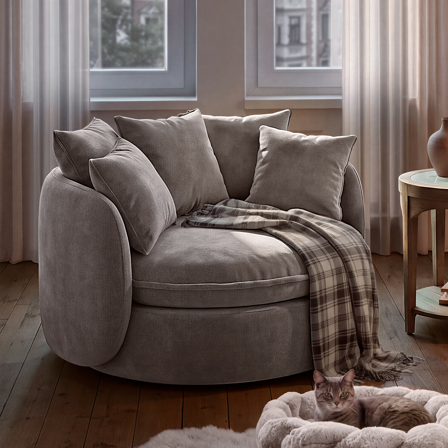 Poltrona girevole Parkford