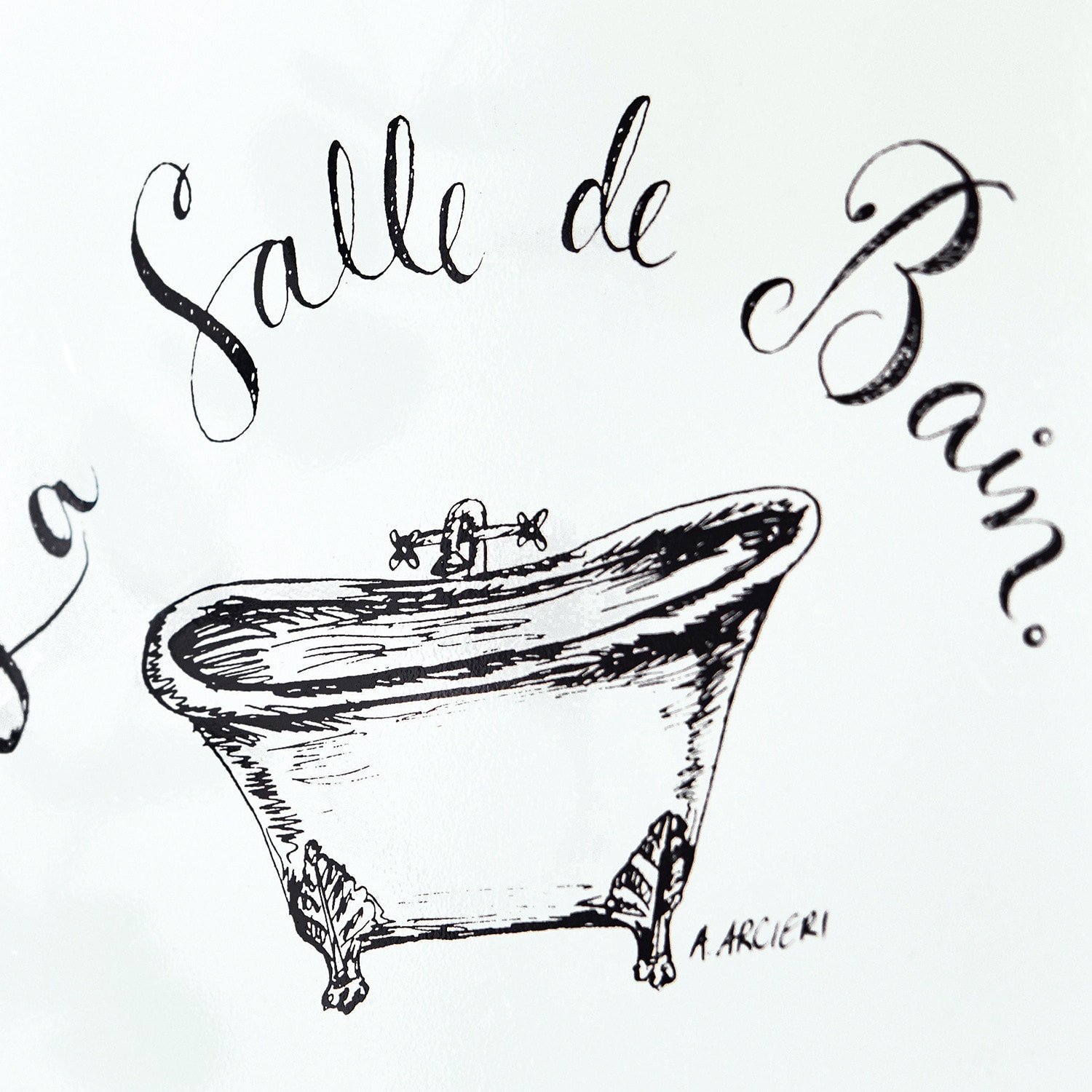 Targa decorativa La salle de bain