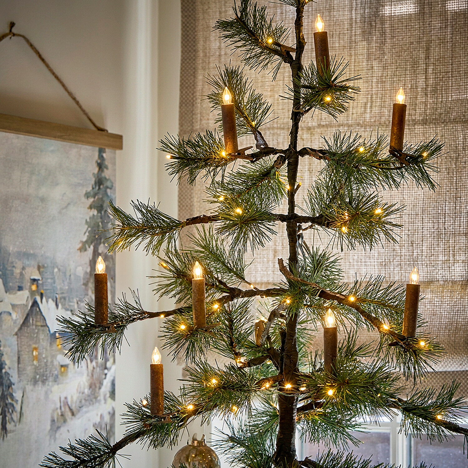 Set di 12 candele per albero di Natale Thorivelle