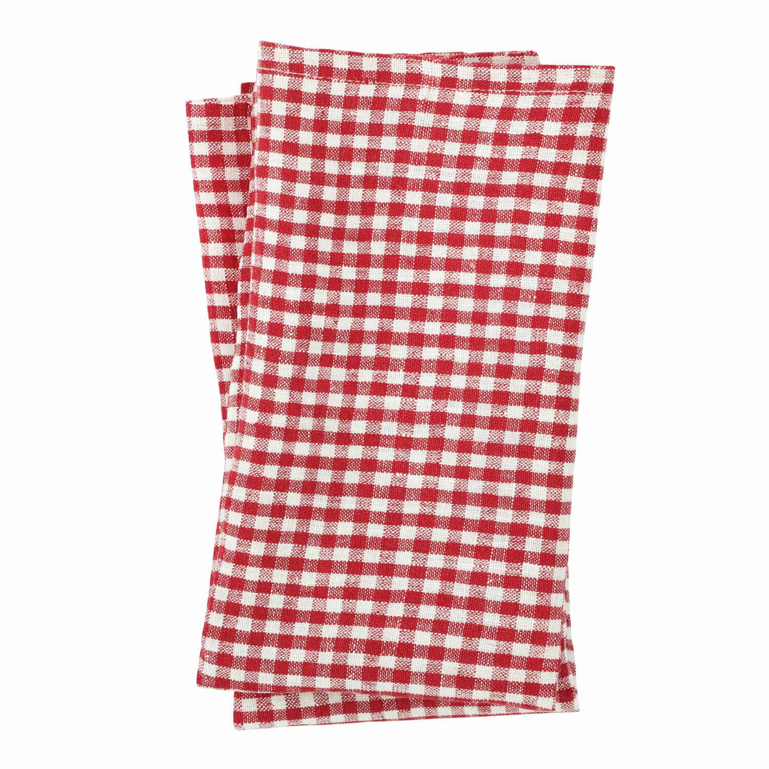 rosso/bianco Set di 4 tovaglioli in cotone a quadri rosso e bianco, tessuti decorativi per tavola