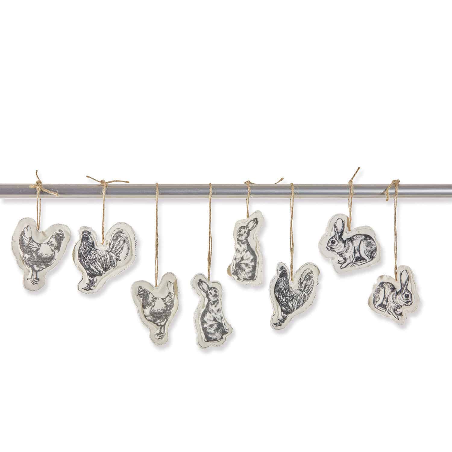 Set di 8 decorazioni da appendere Nitras