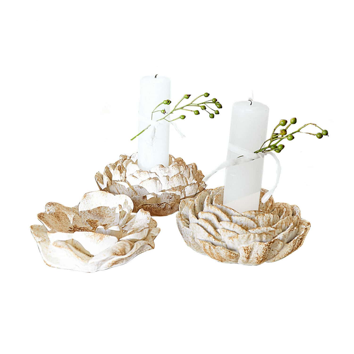 Set di 3 portalumini Marie
