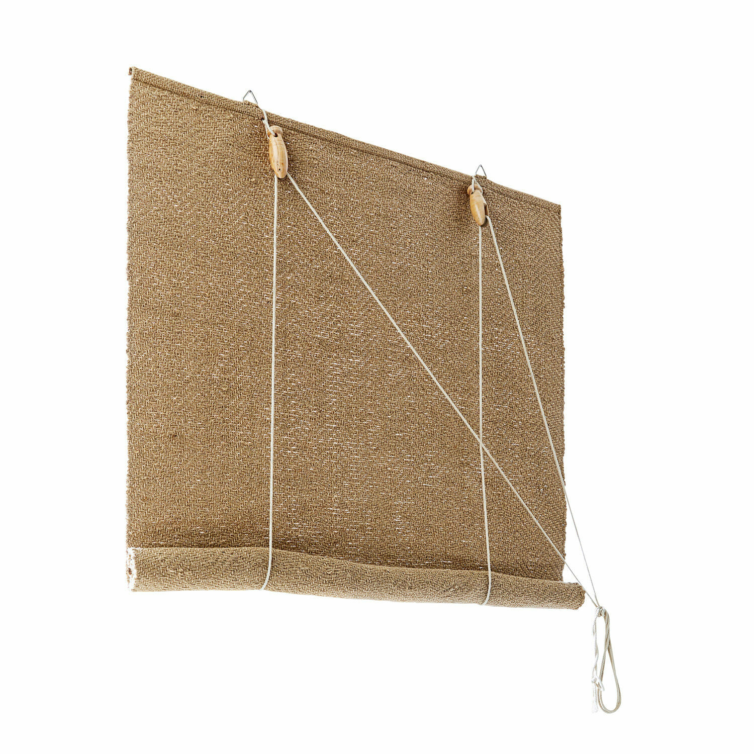 Tenda avvolgibile Paine Tenda a rullo romana in tessuto beige naturale con corda di regolazione, decorazione per finestra