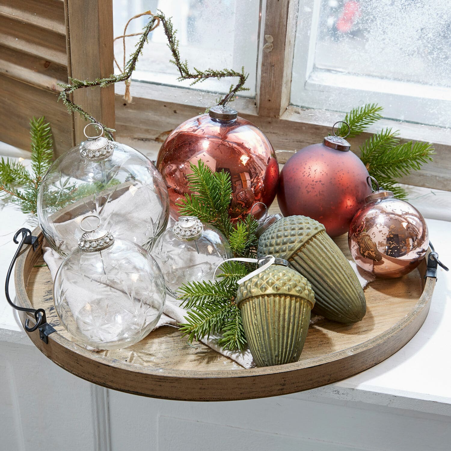 Set di 8 decorazioni natalizie Glaster