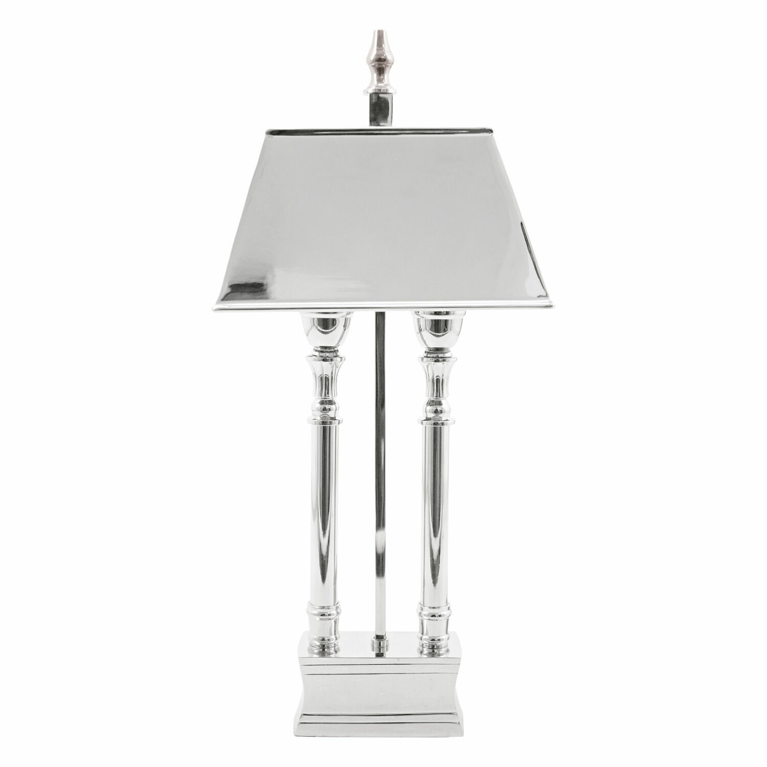 Lampada da tavolo Pantin Lampada da tavolo elegante in metallo argento, design moderno per soggiorno