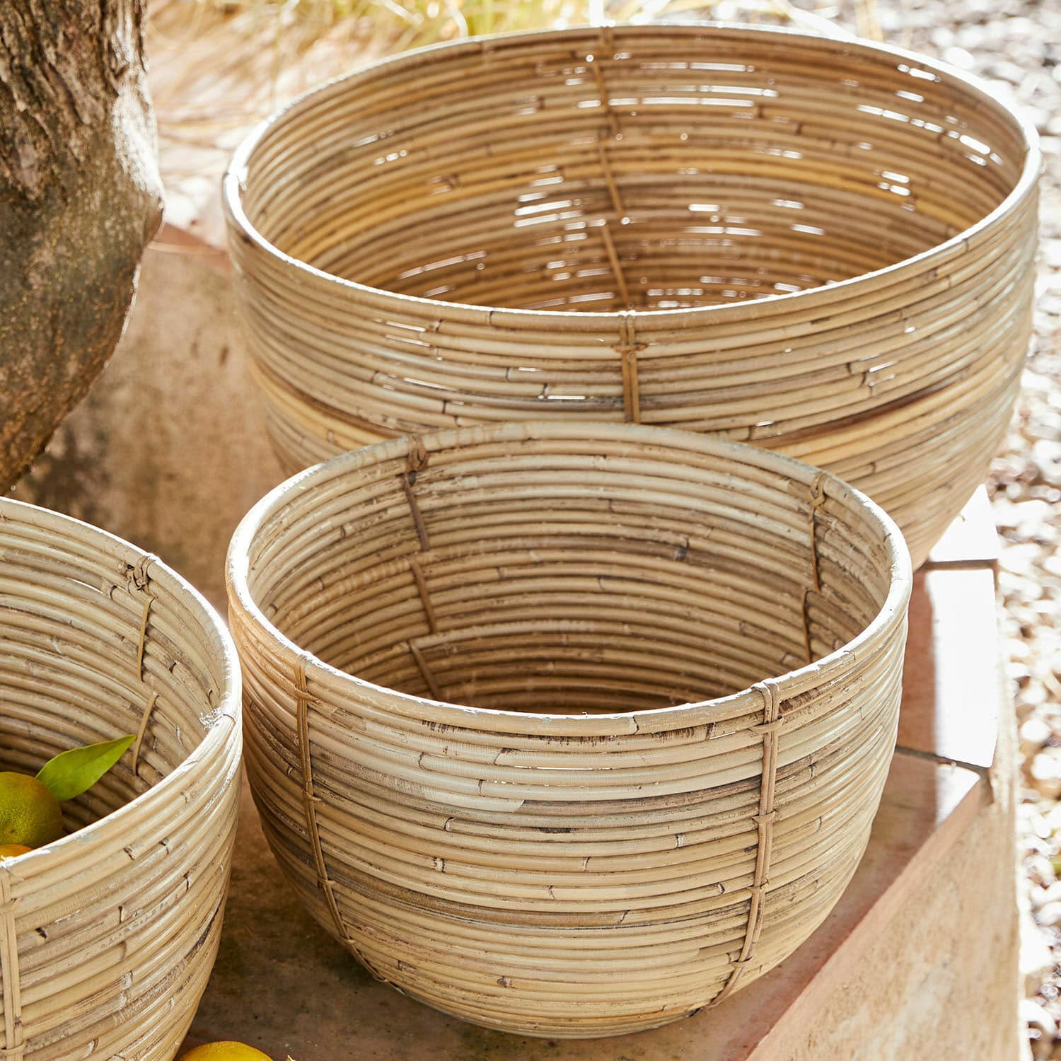 Set di 3 cesti Fosco