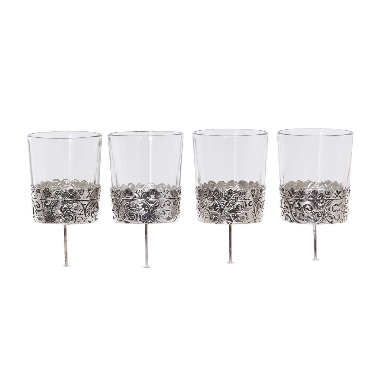Set di 4 portalumini Pinelle