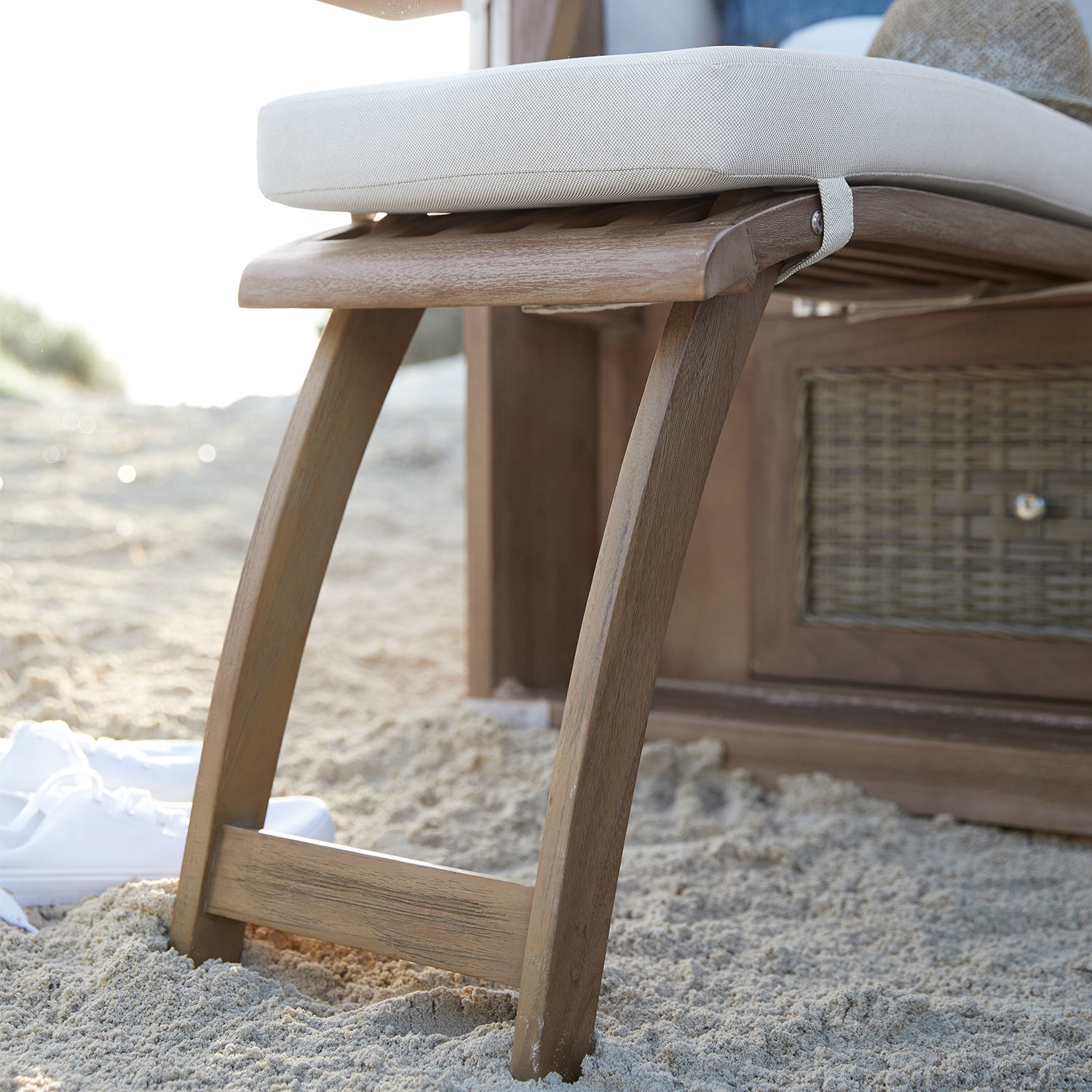 Poltrona da spiaggia in vimini Clifford Beach