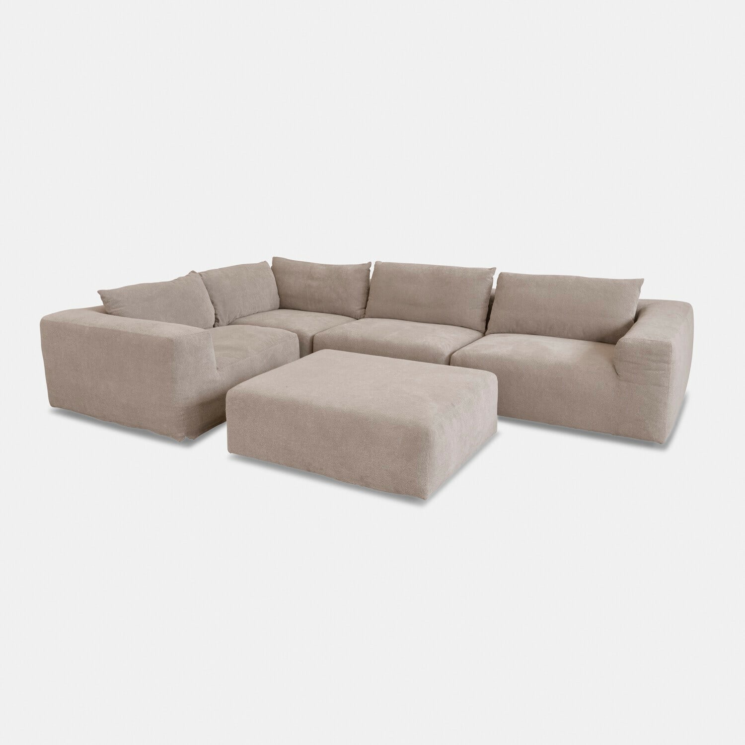 Divano modulare con pouf Northcombe