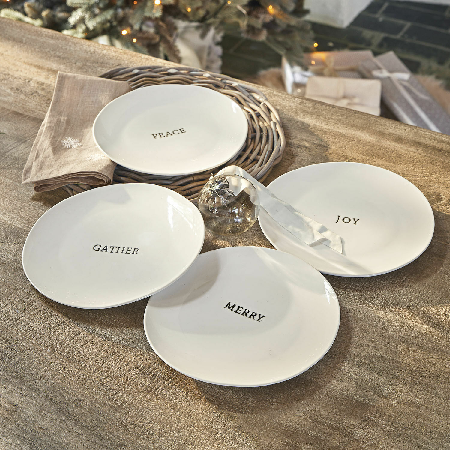 Set di 4 piatti Wishes