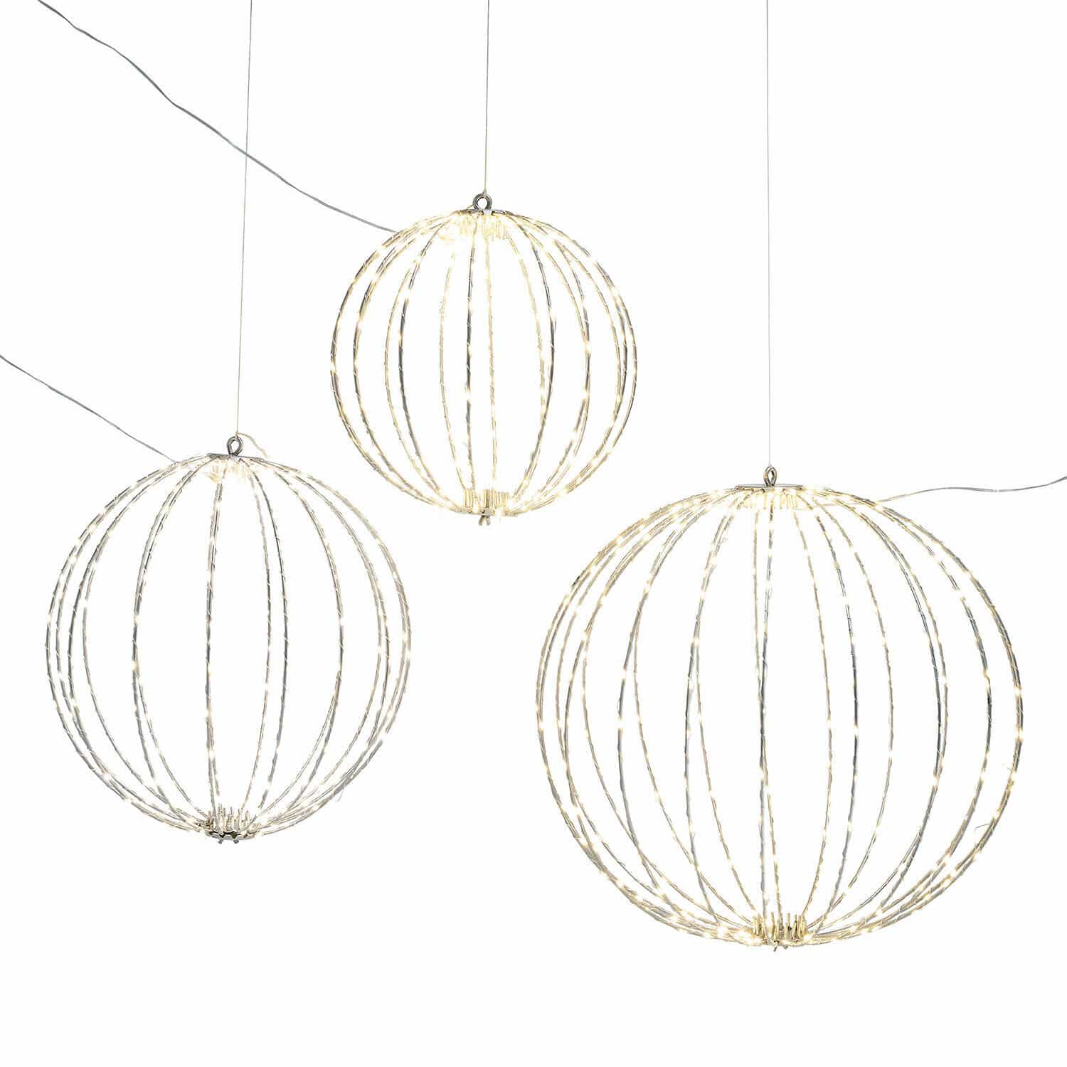 Set di 3 sfere a LED Brilliante
