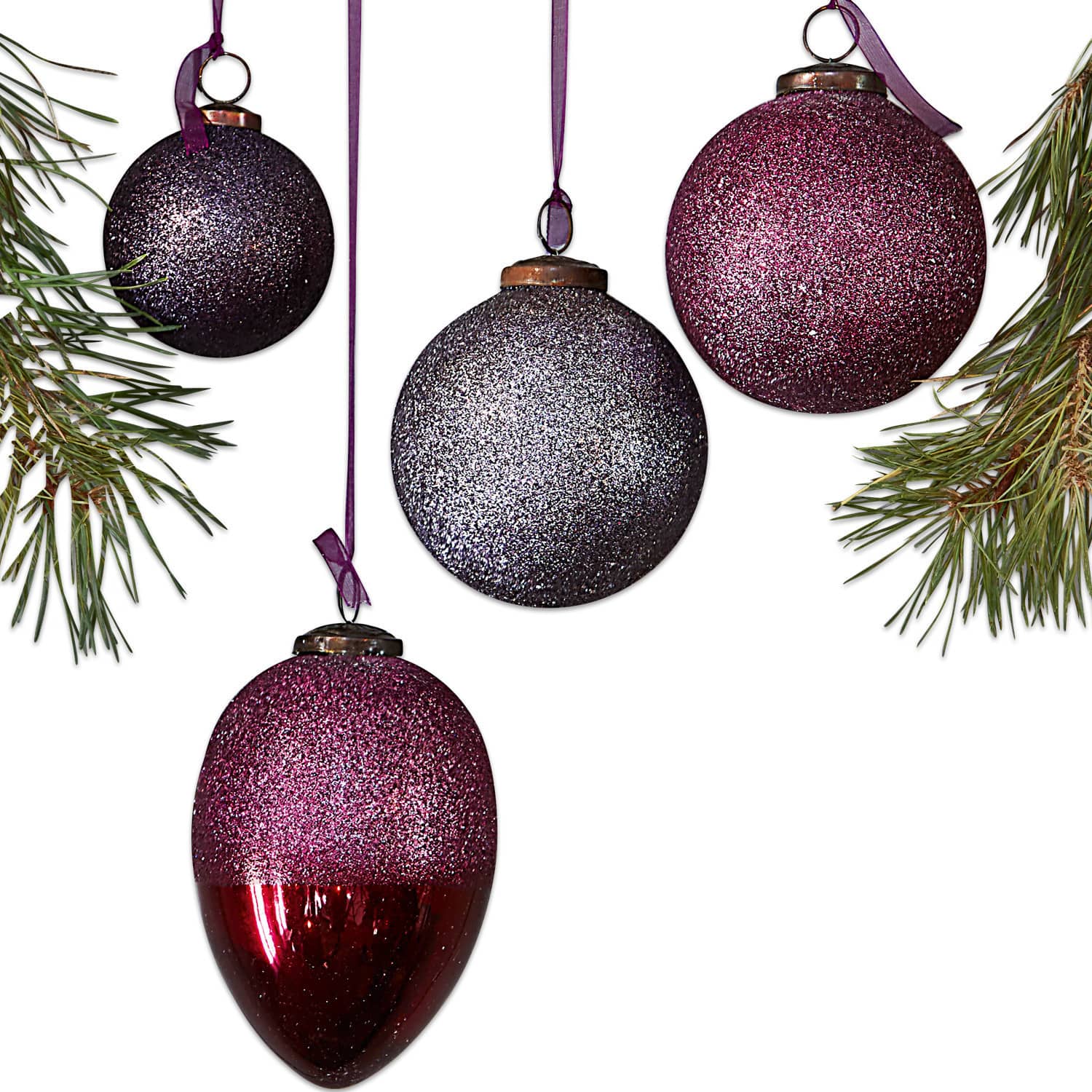Set di 4 decorazioni natalizie Ilva