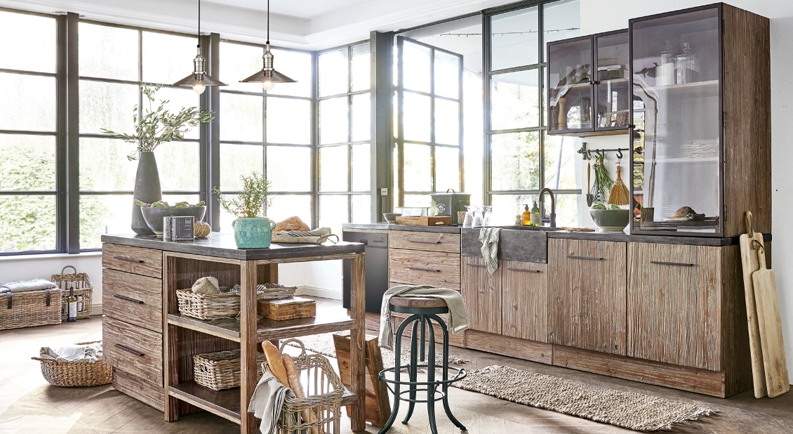 Cucina in stile loft
