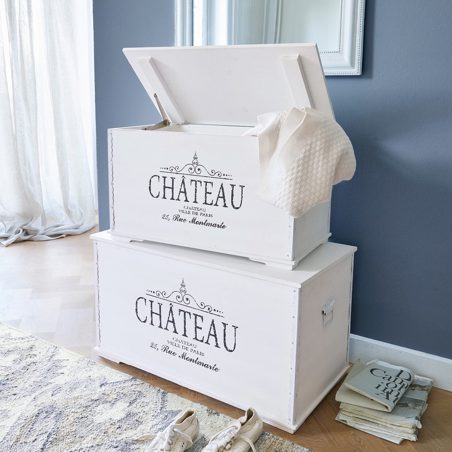 Coppia di bauli Château