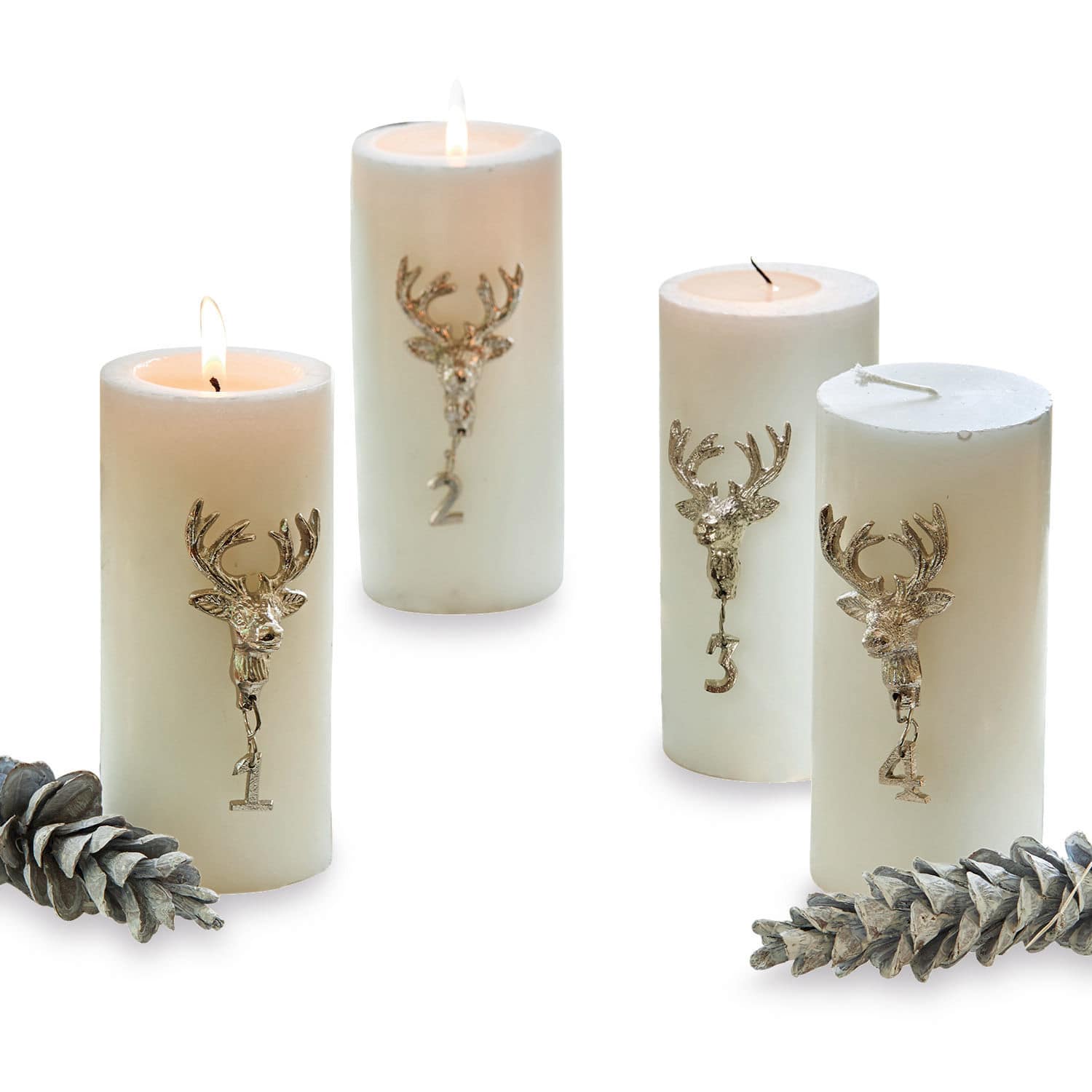 Set di 4 spillette Charre