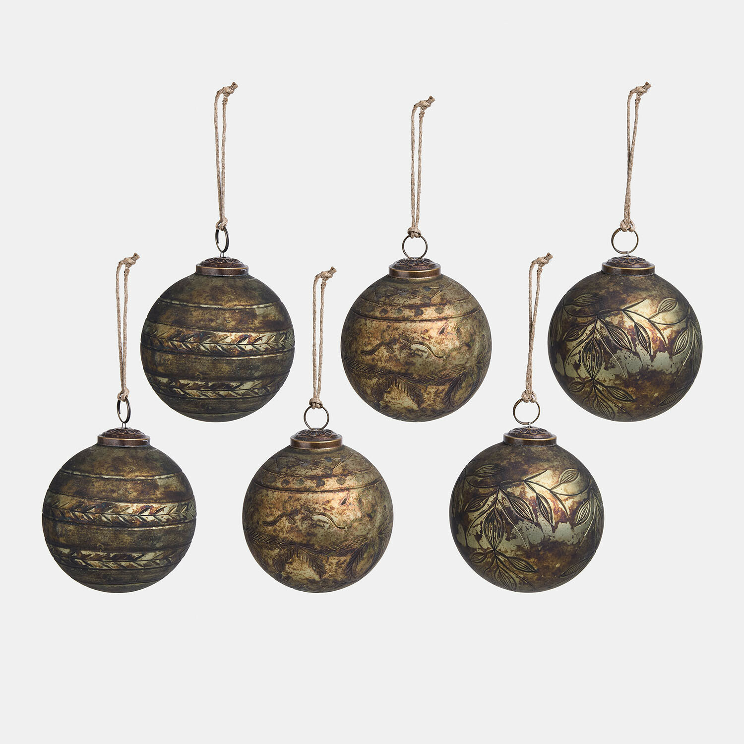 Set di 6 palline di Natale Goldenblist