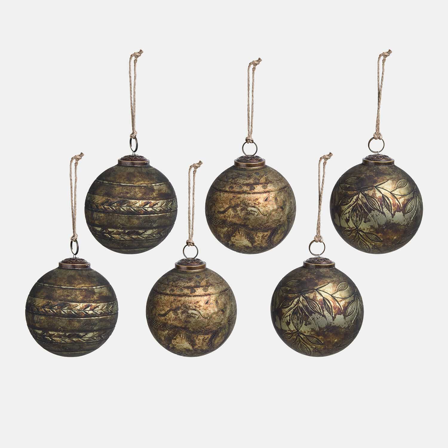 Set di 6 palline di Natale Goldenblist Set di 6 palline di Natale Goldenblist
