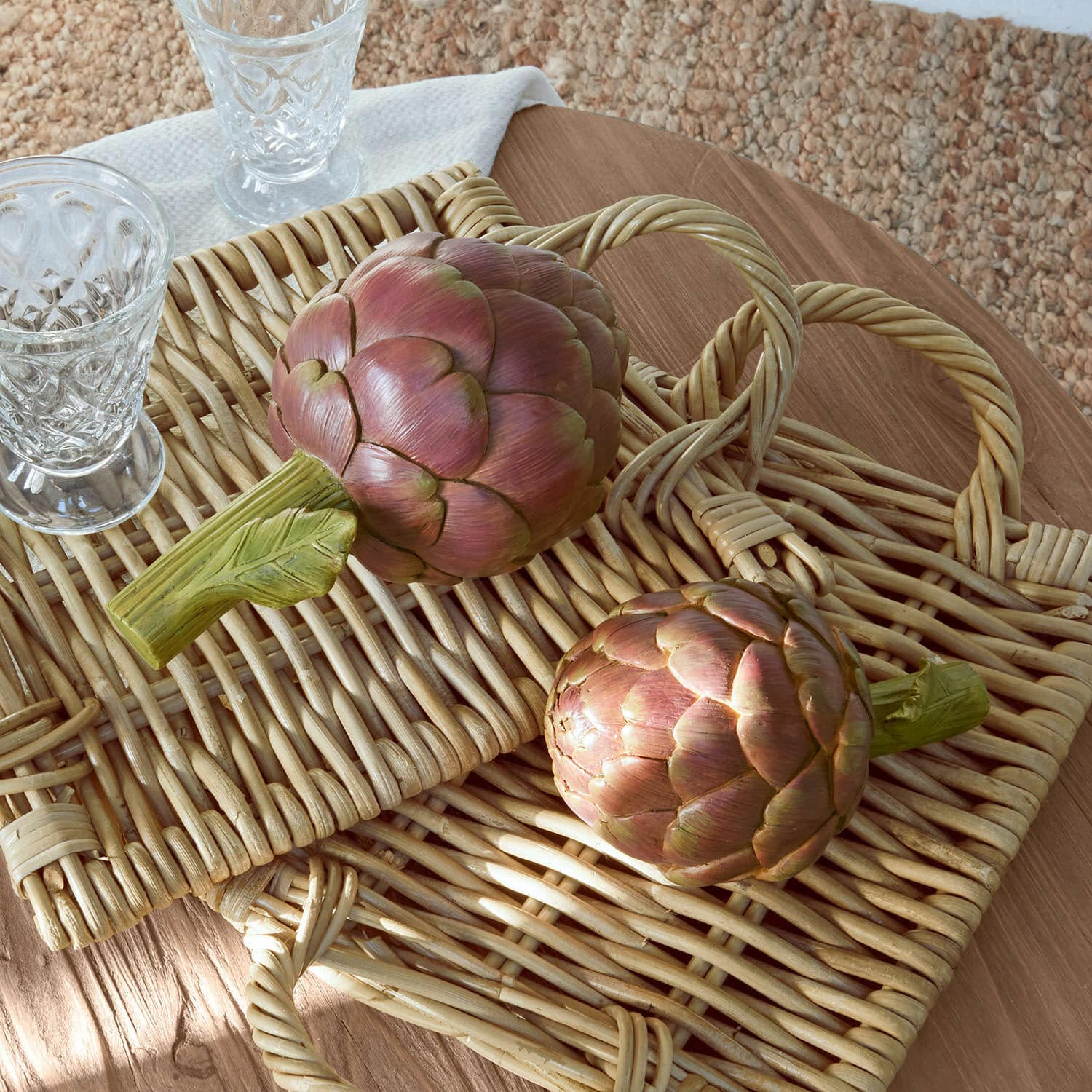 Coppia di carciofi decorativi Wilorin