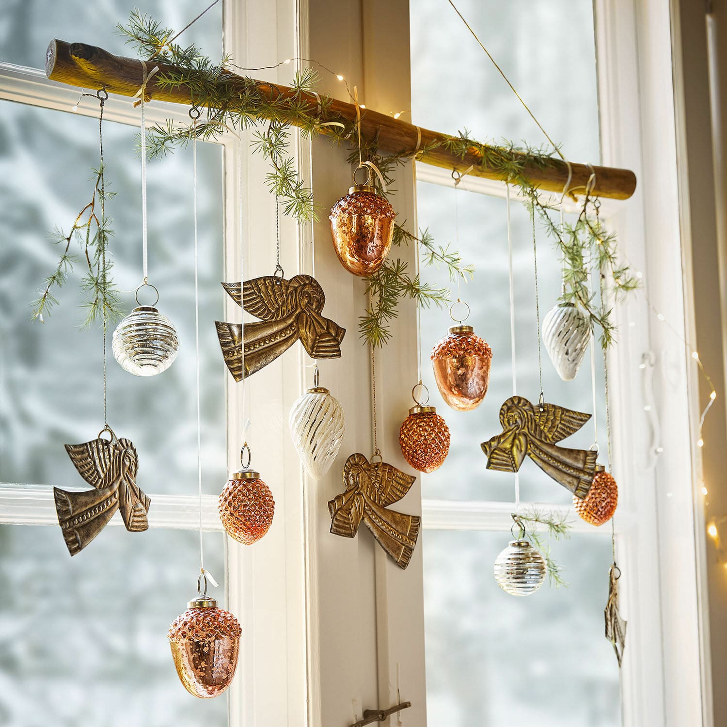 Set di 6 decorazioni da appendere Angels