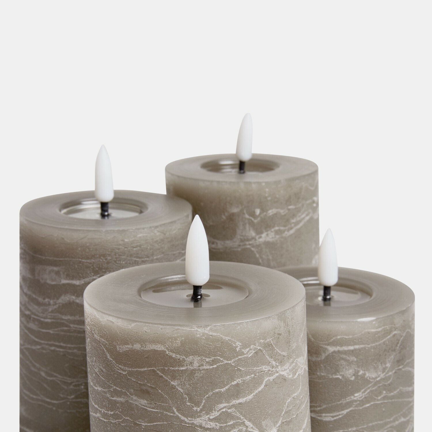 Set di 4 candele cilindriche a LED Ljusvik
