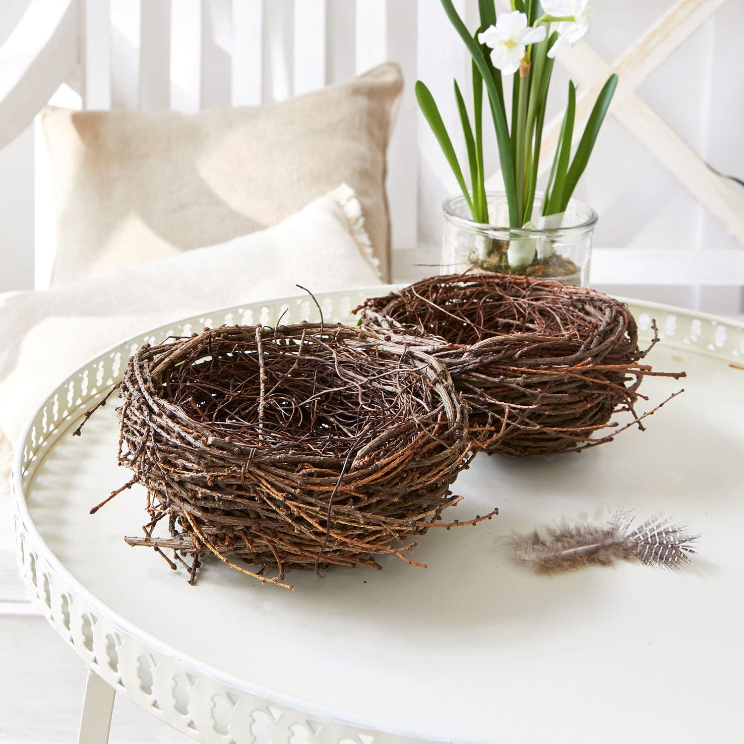 Coppia di nidi decorativi Libers