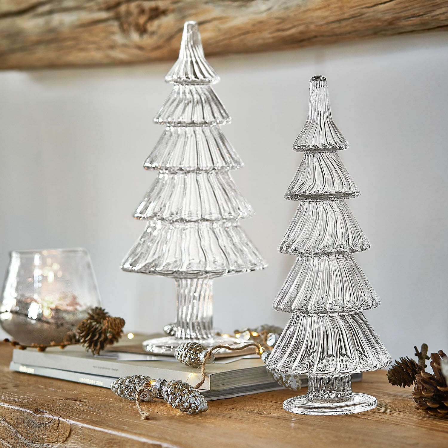 Coppia di alberelli decorativi Girondelle