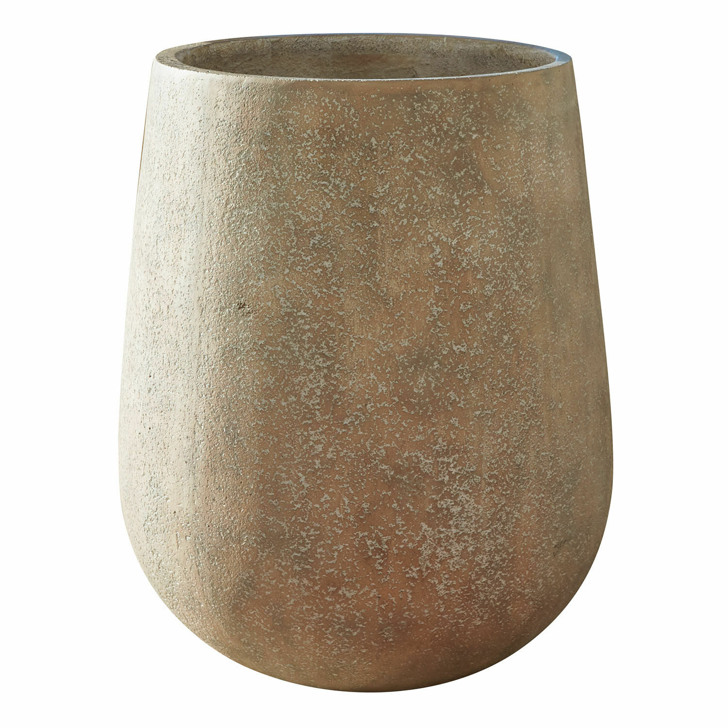 Portavaso Bressac Grande vaso in ceramica opaca colore marrone naturale per decorazione interna ed esterna