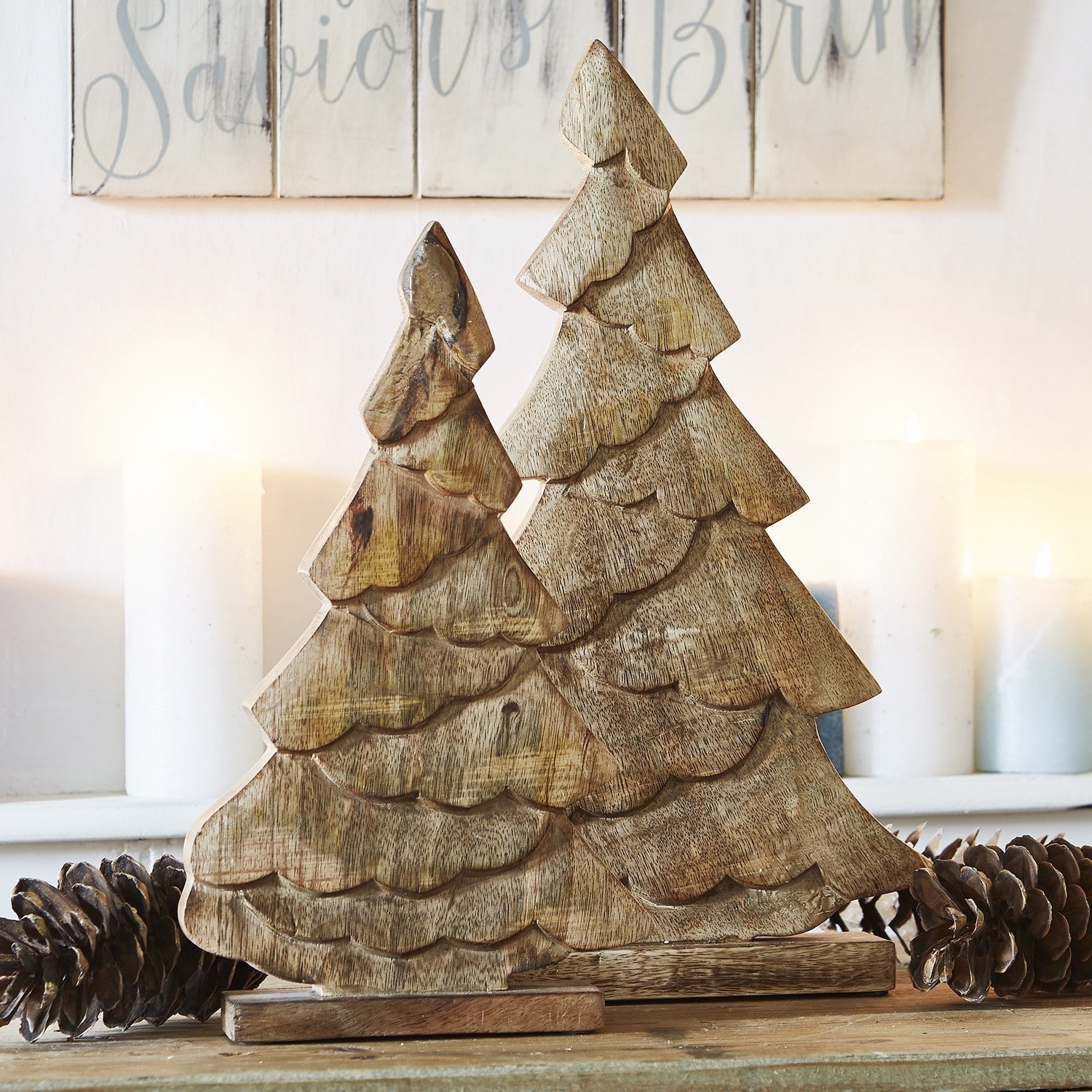 Coppia di alberelli decorativi Warton