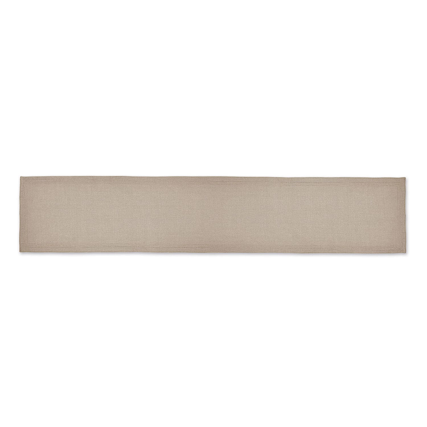 Runner Brion Runner da tavola beige in tessuto con motivo semplice, decorazione naturale per tavolo