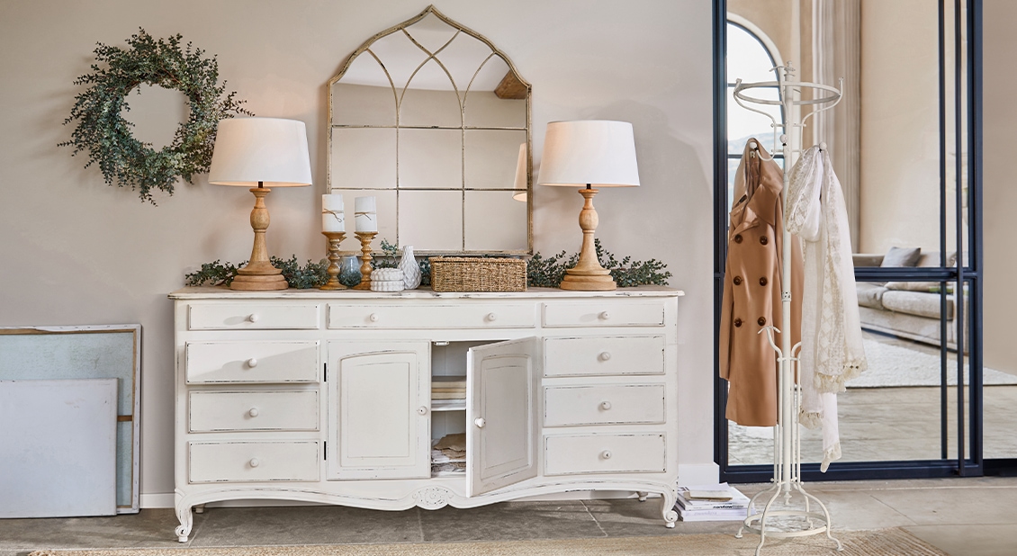 Shabby chic in bianco