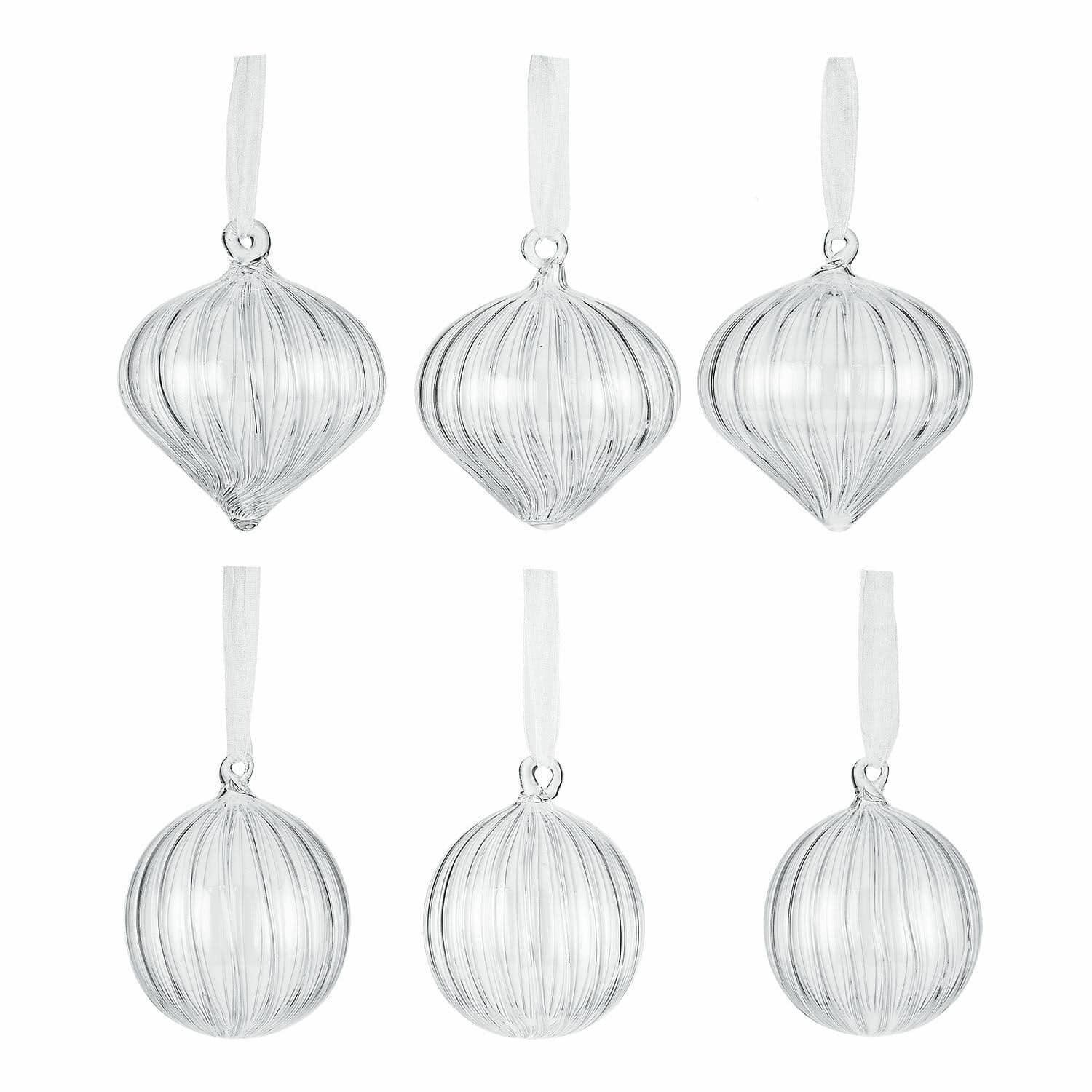 Set di 6 palline di Natale Bavella