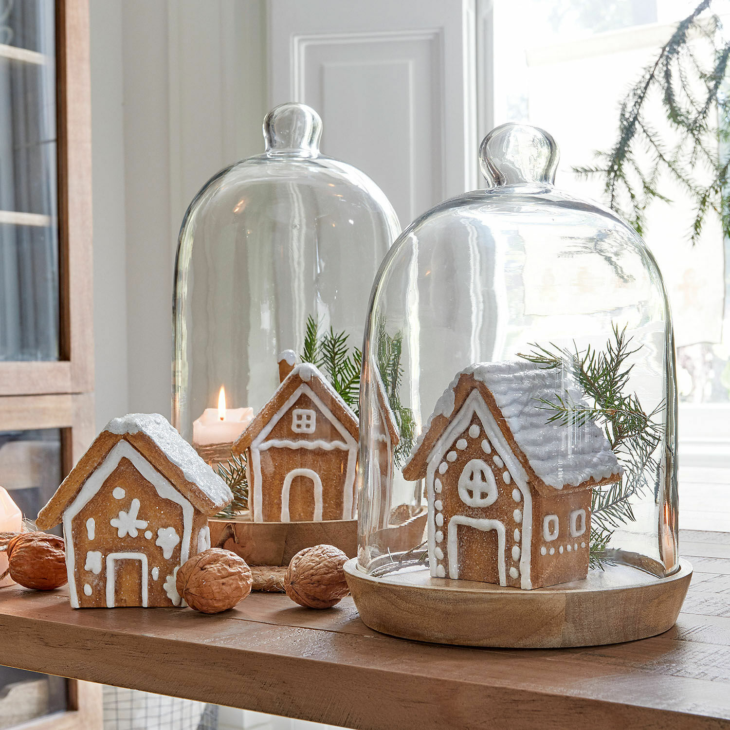 Set di 3 casette decorative effetto panpepato Bichette