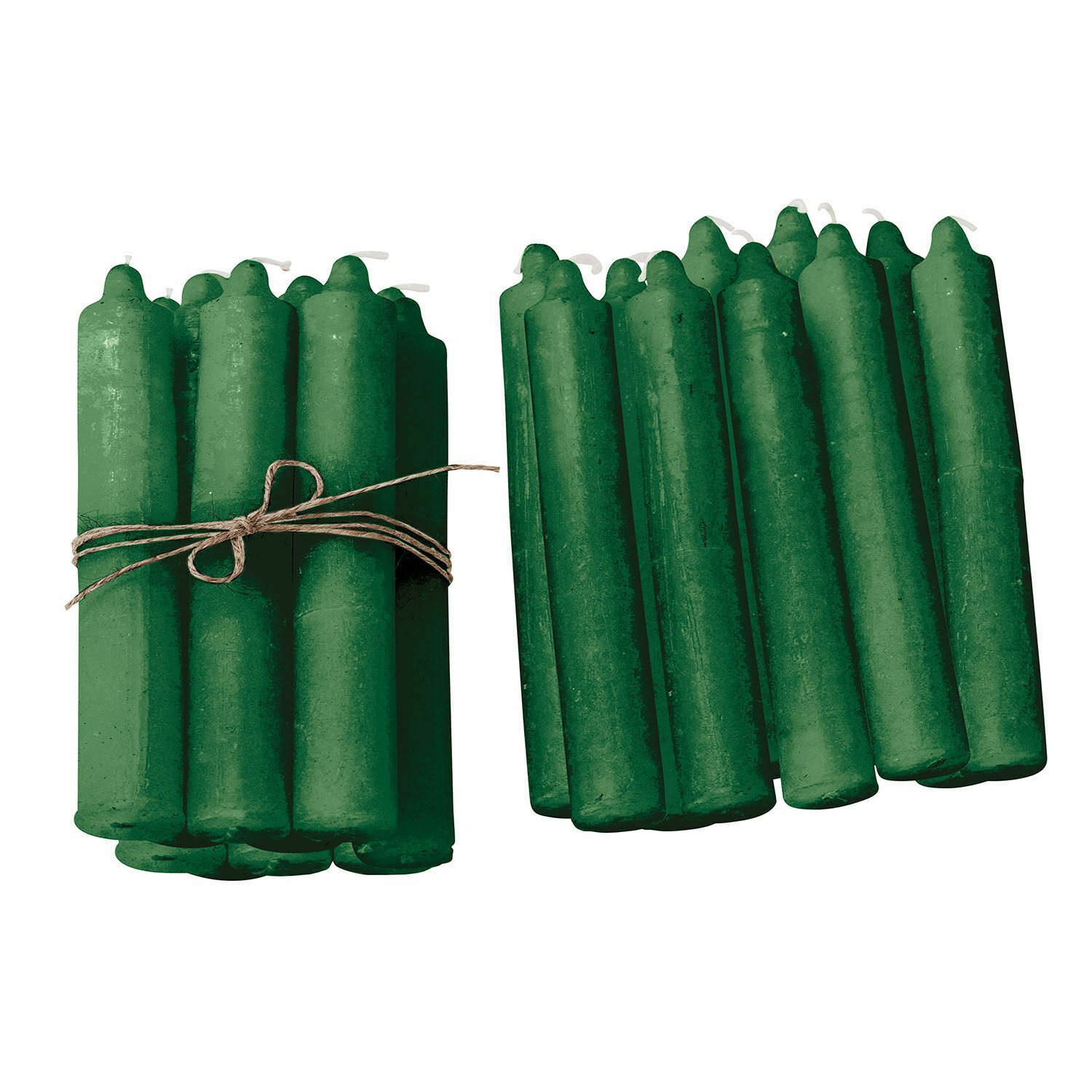 Set da 20 candele verdi Noufa in cera, decorazione e illuminazione d'interni