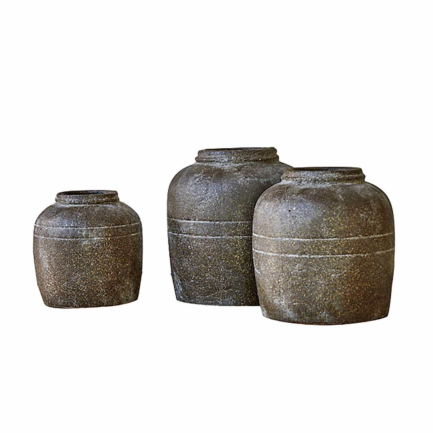 Set di 3 vasi Shiva