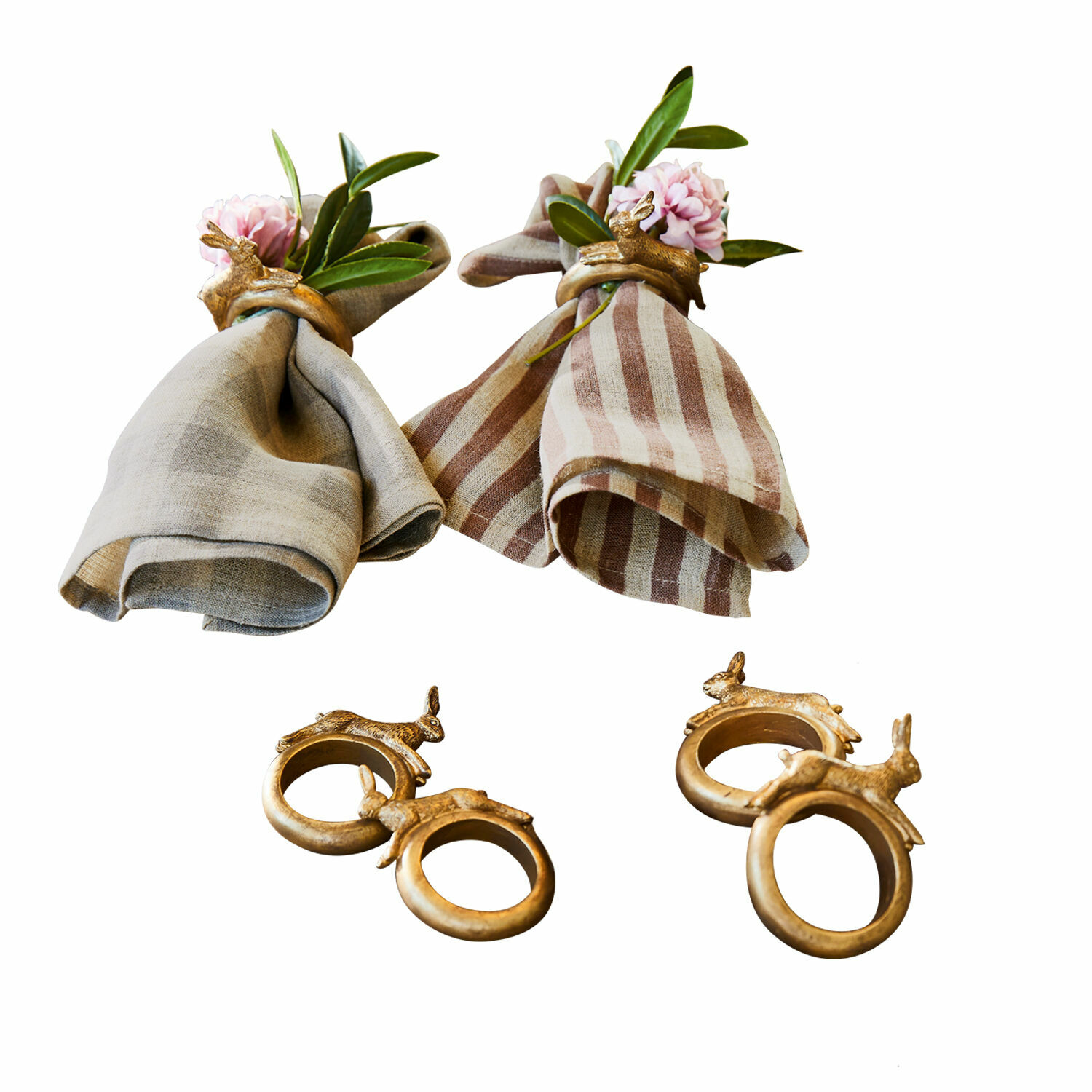 Set di 6 portatovaglioli Tilly