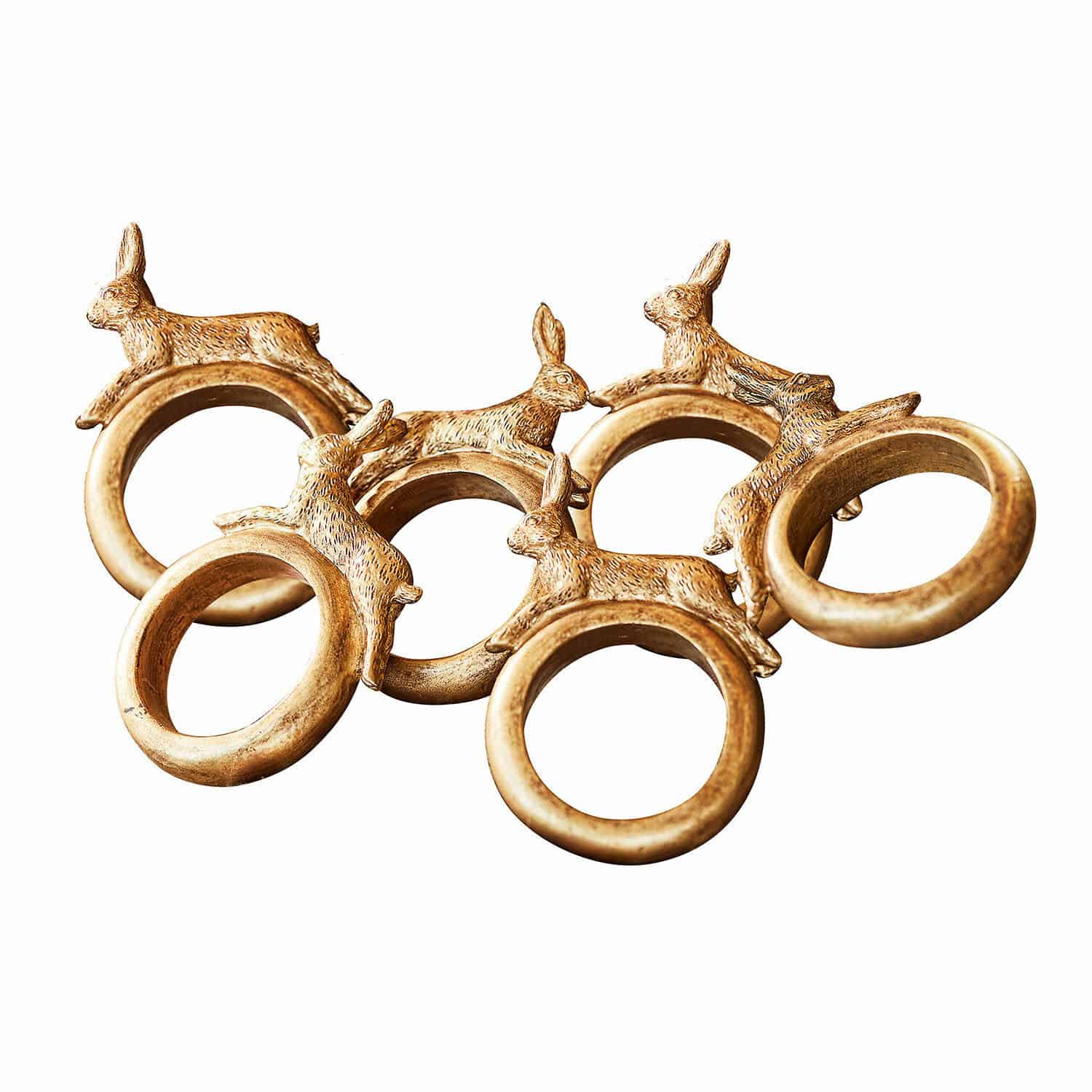 Set di 6 portatovaglioli Tilly